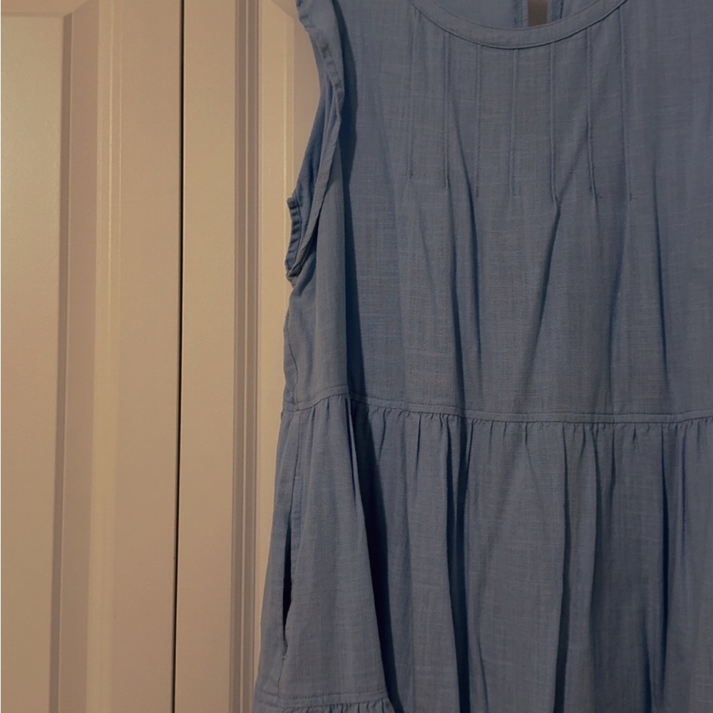 Very Cute Altard State Blue Sleeveless Dress